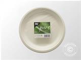 Disposable plates Ø23 cm, 100 pcs, White