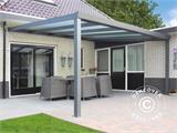 Tonnelle adossée Expert avec toit en polycarbonate, 3x4m, Anthracite Tonnelle adossée Expert avec toit en polycarbonate, 3x4m, Anthracite