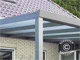 Patio Cover Expert w/Polycarbonate Roof, 3x4 m, Anthracite