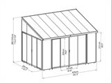 Conservatory SanRemo, Palram/Canopia, 3x4.25 m White