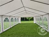 Tente de réception Exclusive 5x12m PVC, Blanc