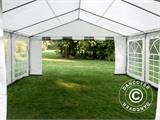 Tendone per feste PLUS 5x6m PE, Grigio/Bianco