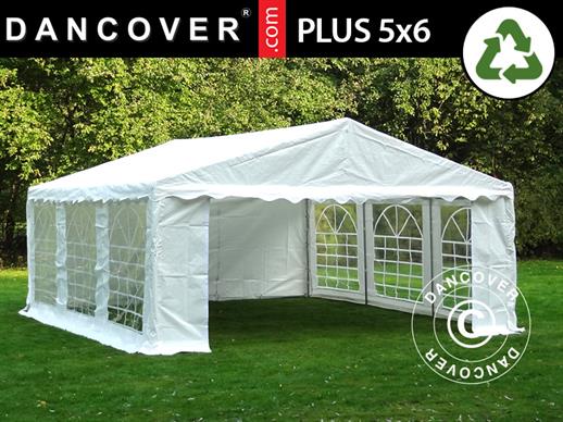 Partytelt PLUS 5x6m PE, Hvit