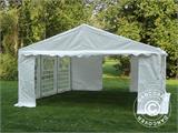 Partyzelt PLUS 5x6m PE, Weiß