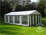 Partytent PLUS 4x8m PE, Grijs/Wit