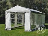 Tendone per feste PLUS 3x6m PE, Grigio/Bianco