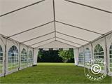 Tendone per feste Original 5x10m PVC, Grigio/Bianco