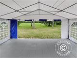 Tendone per feste Exclusive 6x12m PVC, Blu/Bianco
