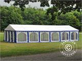 Partytent Exclusive 6x12m PVC, Blauw/Wit