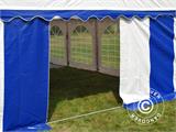 Marquee Exclusive 6x12 m PVC, Blue/White