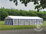 Namiot imprezowy Exclusive 6x12m PCV, Niebieski/Biały