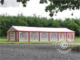 Marquee Exclusive 6x12 m PVC, Red/white