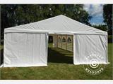 Partytelt Exclusive 6x12m PVC, "Arched", Hvid