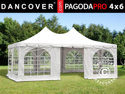 Tente de réception Pagoda PRO 4x6m, PVC