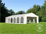 Šator za zabave, semi pro CombiTents® 6x12m, 4-u-1, Bijela
