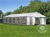 Tenda para festas, Exclusive CombiTents® 6x12m, 4-em-1, Cinza/Branco