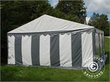 Šator za zabave Original 6x6m PVC, Siva/Bijela