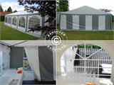 Pasākumu telts Original 6x6m PVC, Pelēks/Balts