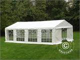 Carpa para fiestas PLUS 5x8m PE, Blanco + Armazón de fundamento