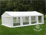 Tenda para festas PLUS 5x8m PE, Branco + Armação para fixação no solo