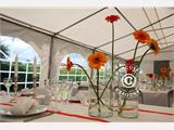 Carpa para fiestas Original 6x8m PVC, Gris/Blanco