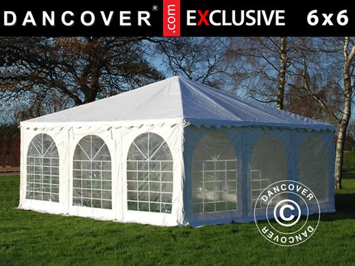 Pagode telt Exclusive 6x6m PVC, Hvit