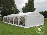 Tente de réception Exclusive 6x12m PVC, "Arched", Blanc
