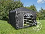 Partyzelt UNICO 3x3m, Schwarz