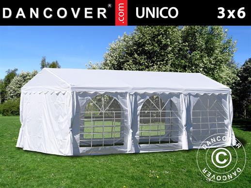 Partyzelt UNICO 3x6m, Weiß