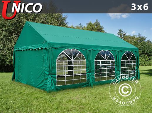 Namiot imprezowy UNICO 3x6m,  Ciemna zieleń