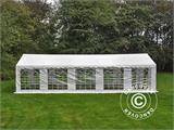 Carpa para fiestas PLUS 5x10m PE, Blanco + Armazón de fundamento Carpa para fiestas PLUS 5x10m PE, Blanco + Armazón de fundamento