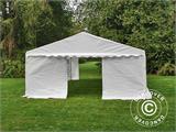 Carpa para fiestas PLUS 5x10m PE, Blanco + Armazón de fundamento Carpa para fiestas PLUS 5x10m PE, Blanco + Armazón de fundamento