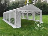 Carpa para fiestas PLUS 5x10m PE, Blanco + Armazón de fundamento