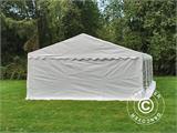 Carpa para fiestas PLUS 5x10m PE, Blanco + Armazón de fundamento