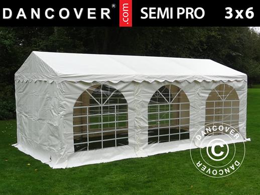 Namiot imprezowy SEMI PRO Plus 3x6m PCV, Biały
