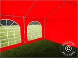 Tente de réception UNICO 4x4m, Rouge Tente de réception UNICO 4x4m, Rouge - 9