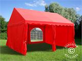 Tente de réception UNICO 4x4m, Rouge Tente de réception UNICO 4x4m, Rouge - 24