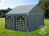 Partytent UNICO 4x4m, Donkergrij