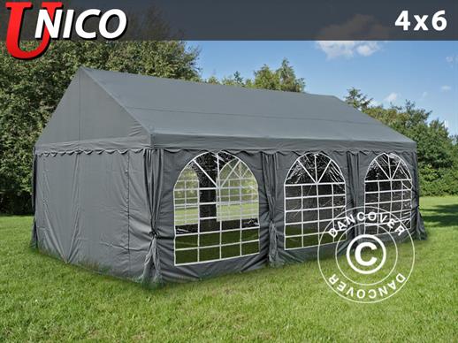 Partytent UNICO 4x6m, Donkergrij