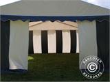 Tenda para festas Original 4x6m PVC, Cinza/Branco