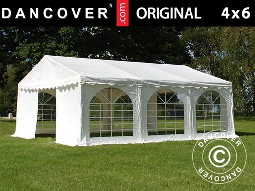 Carpa para fiestas Original 4x6m PVC, Blanco Carpa para fiestas Original 4x6m PVC, Blanco