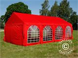 Tenda para festas UNICO 4x8m, Vermelho