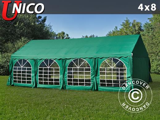 Pasākumu telts UNICO 4x8m, Tumši Zaļa