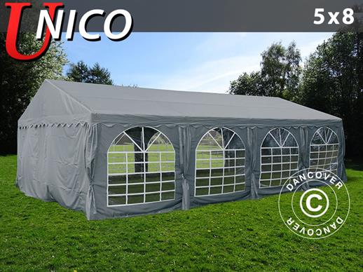 Tenda para festas UNICO 5x8m, Cinzento escuro