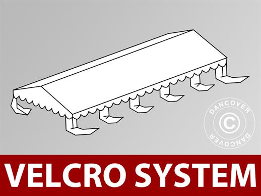 Dachplane für Partyzelt UNICO, PVC/Polyester, 5x10m, Weiß