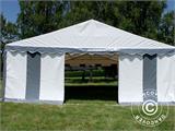 Tente de réception Exclusive 6x10m PVC, Gris/Blanc Tente de réception Exclusive 6x10m PVC, Gris/Blanc