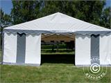 Partyzelt Exclusive 6x10m PVC, Grau/Weiß