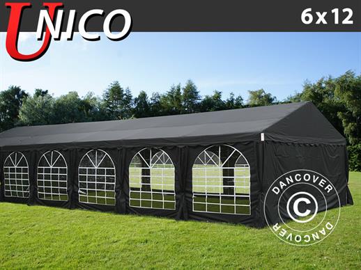 Šator za zabave UNICO 6x12m, Crna