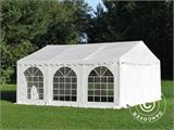 Tenda para festas, SEMI PRO Plus CombiTents® 6x14m, 5-em-1, Branco