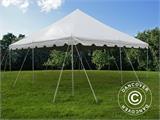 Pole tent 6x6m PVC, Bianco 